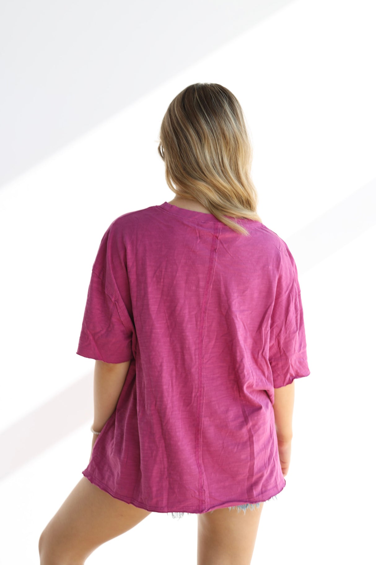 Drop Shoulder Basic Tee (Multiple Colors)