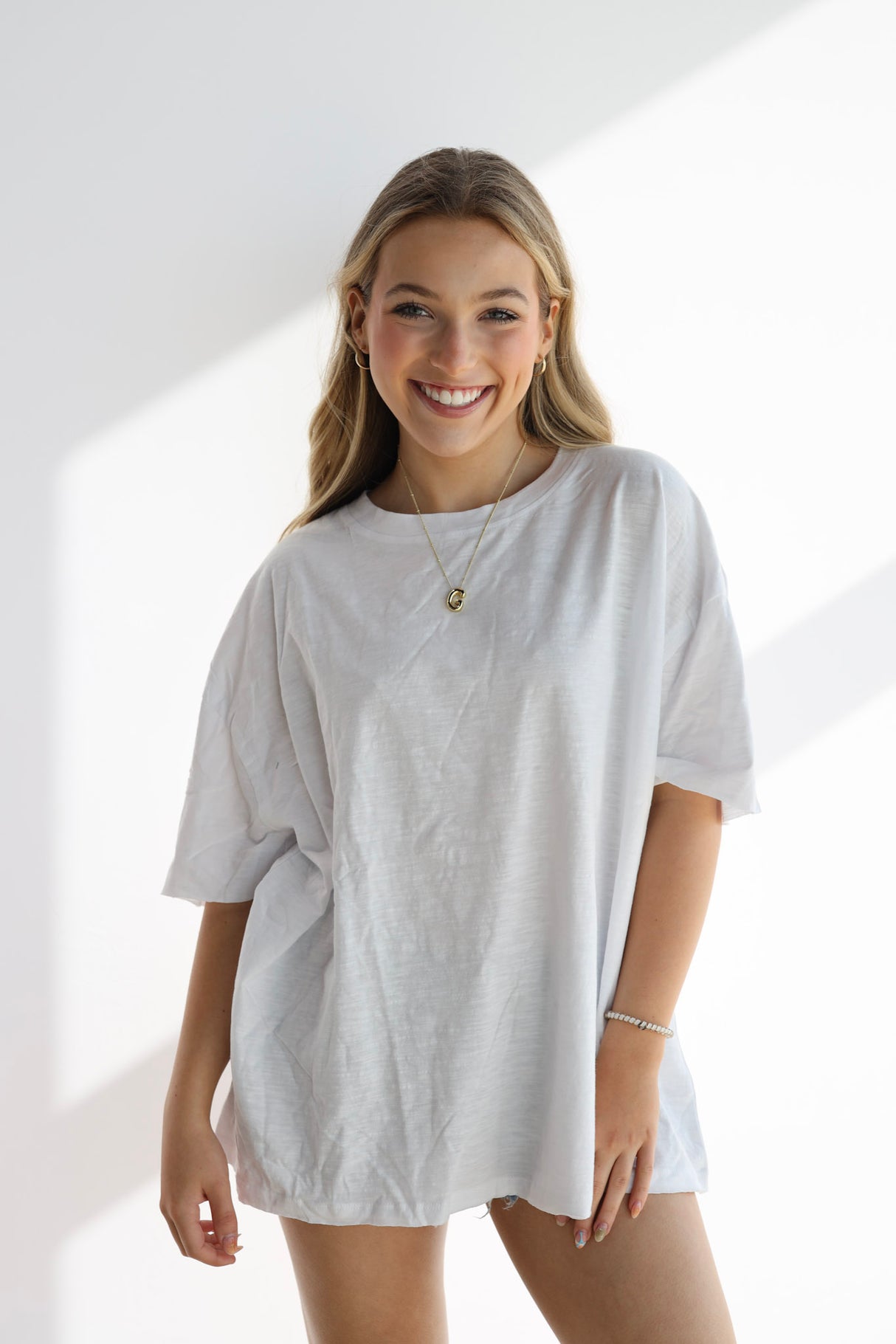 Drop Shoulder Basic Tee (Multiple Colors)