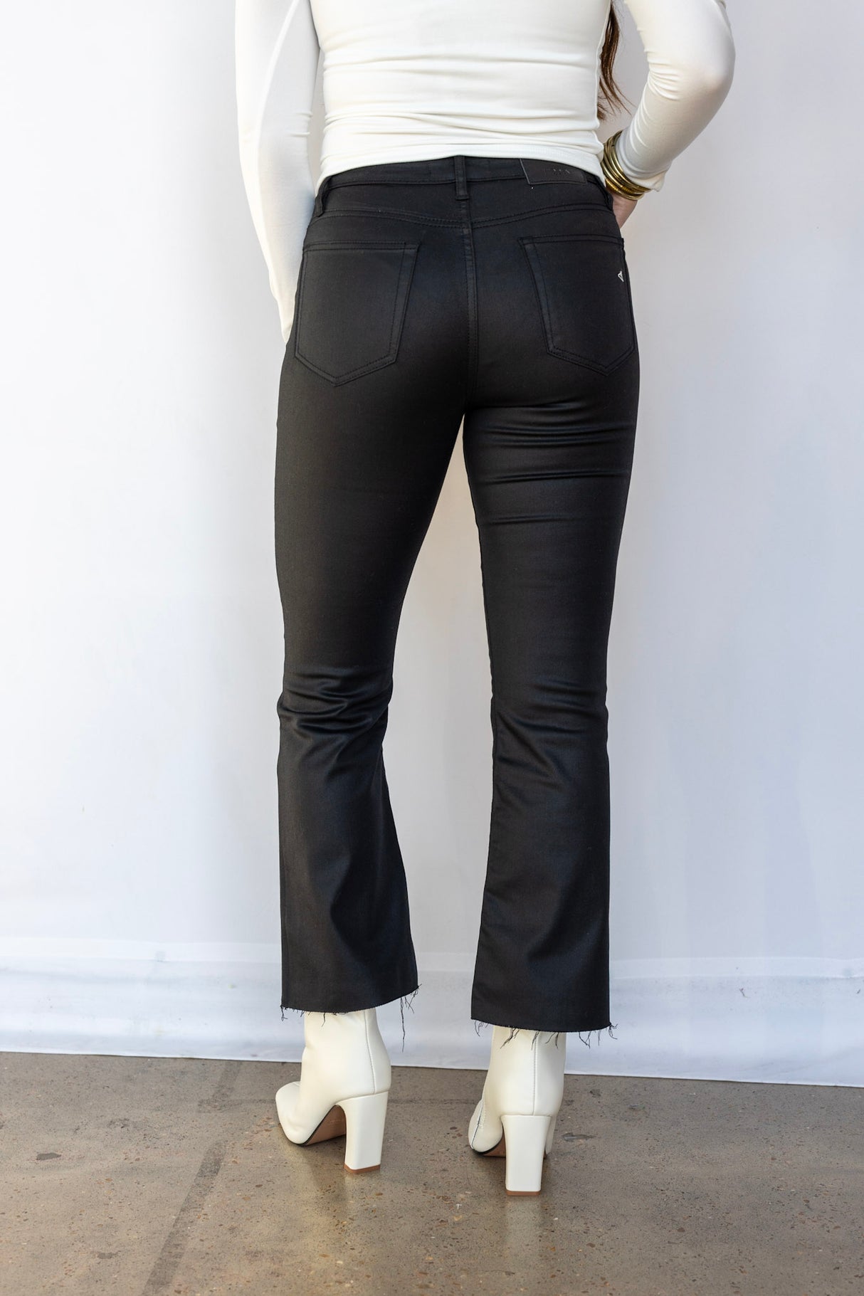 Happi Days High Rise Crop Flare Jean