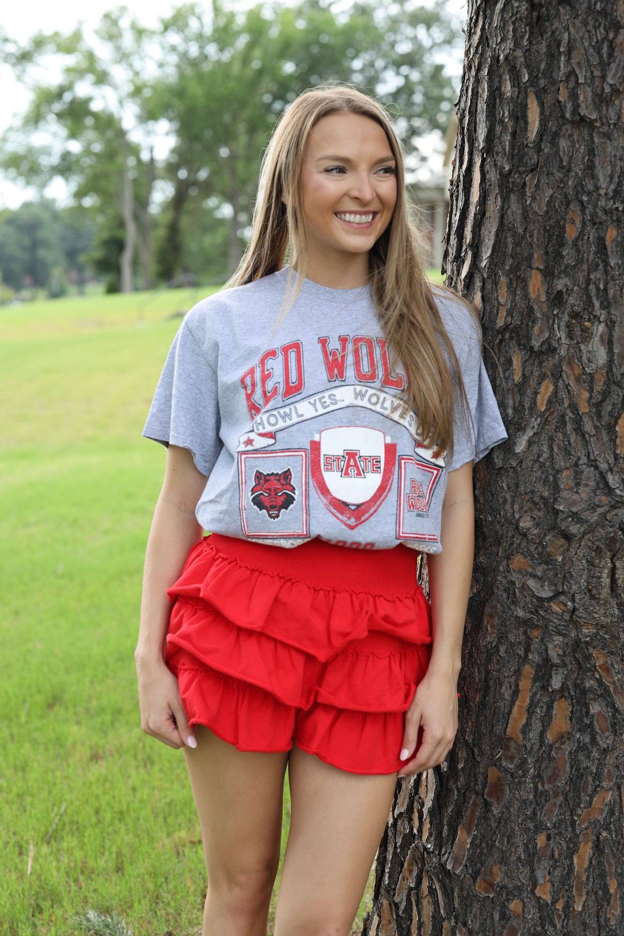 TRINA TERRY KNIT TIER SKORT