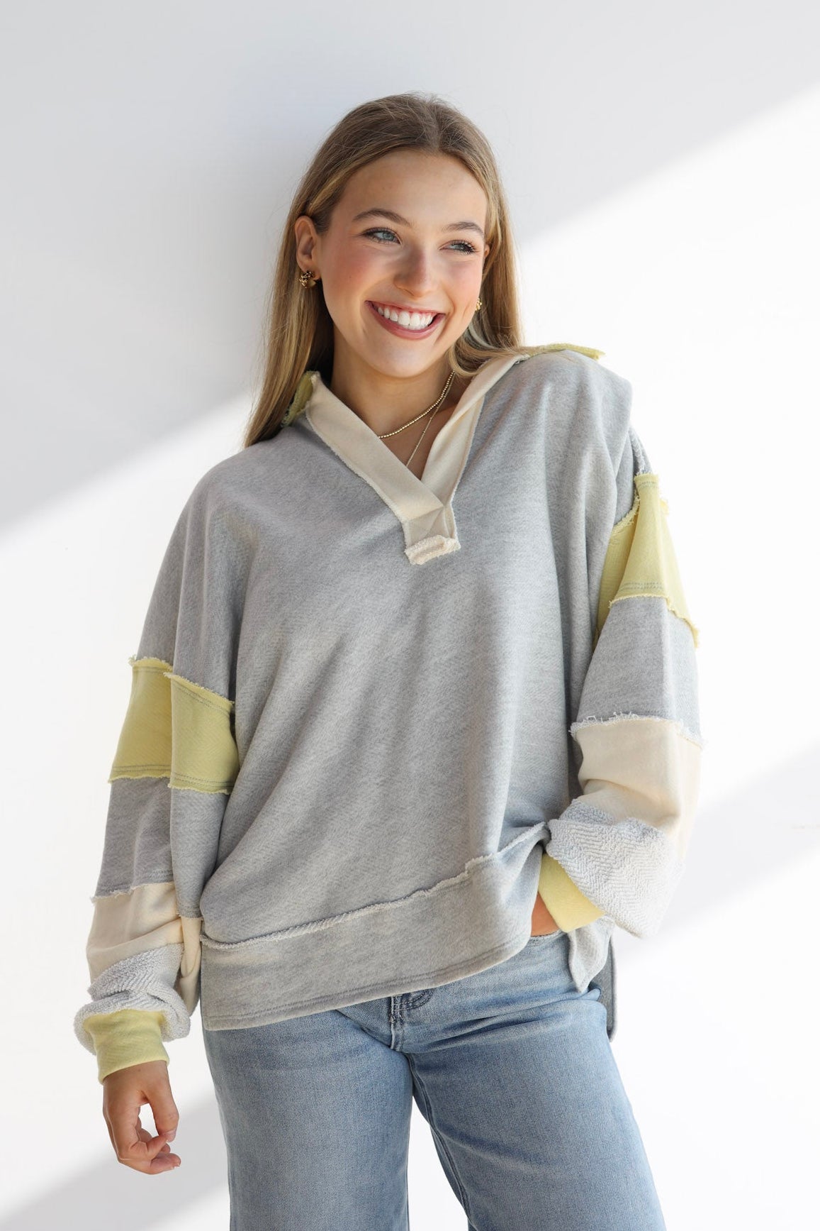 Terry Colorblock Top (Multiple Colors)