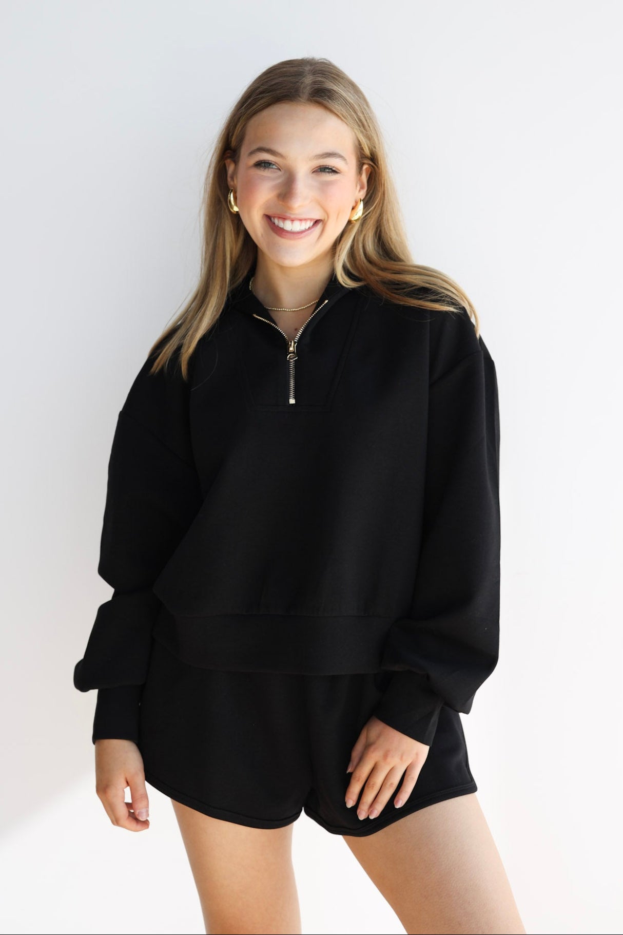 Half Zip Scuba Sweatshirt