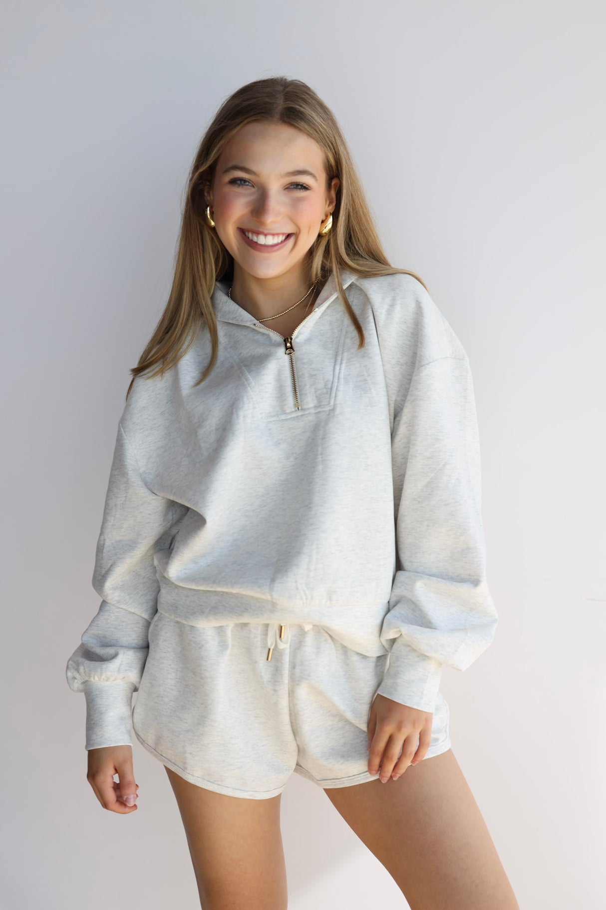 Half Zip Scuba Sweatshirt