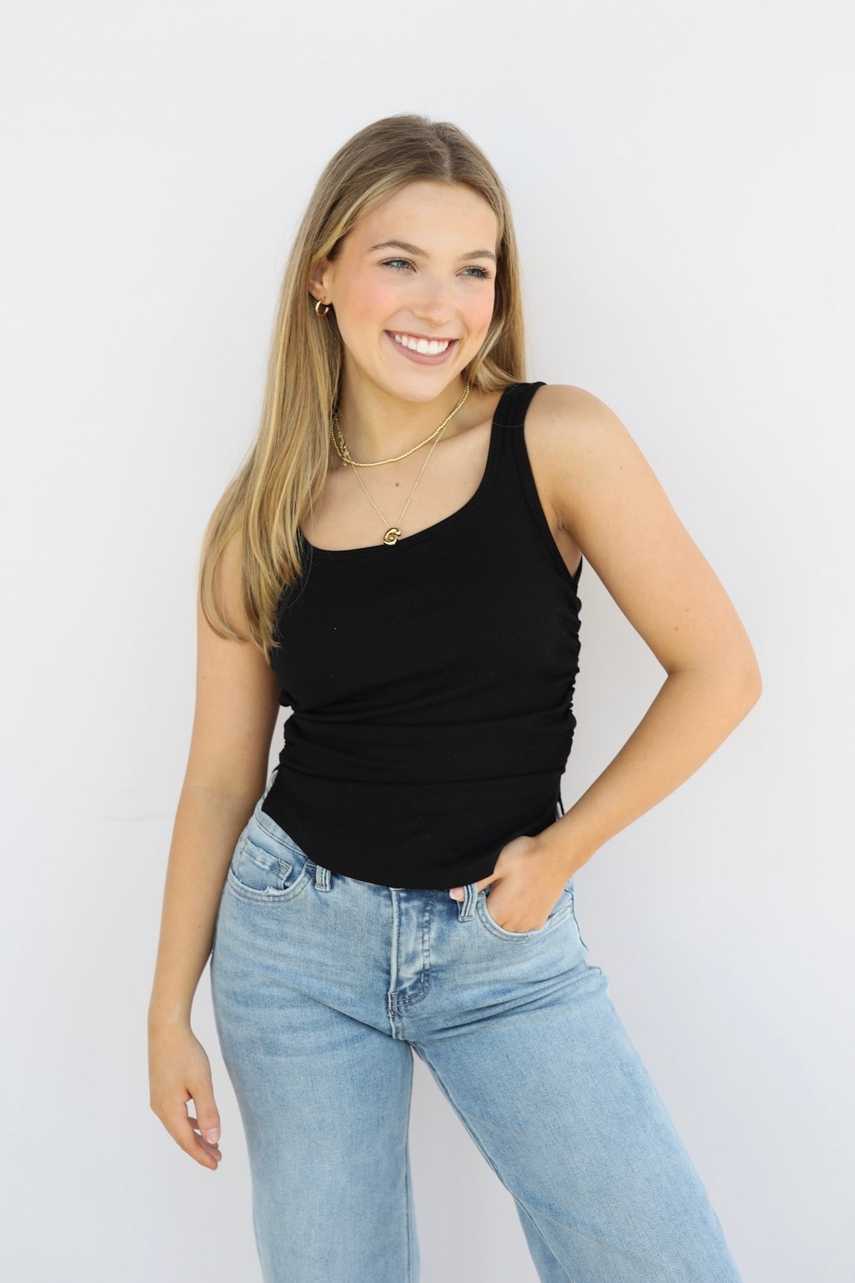 MARINA RIBBED KNIT TANK