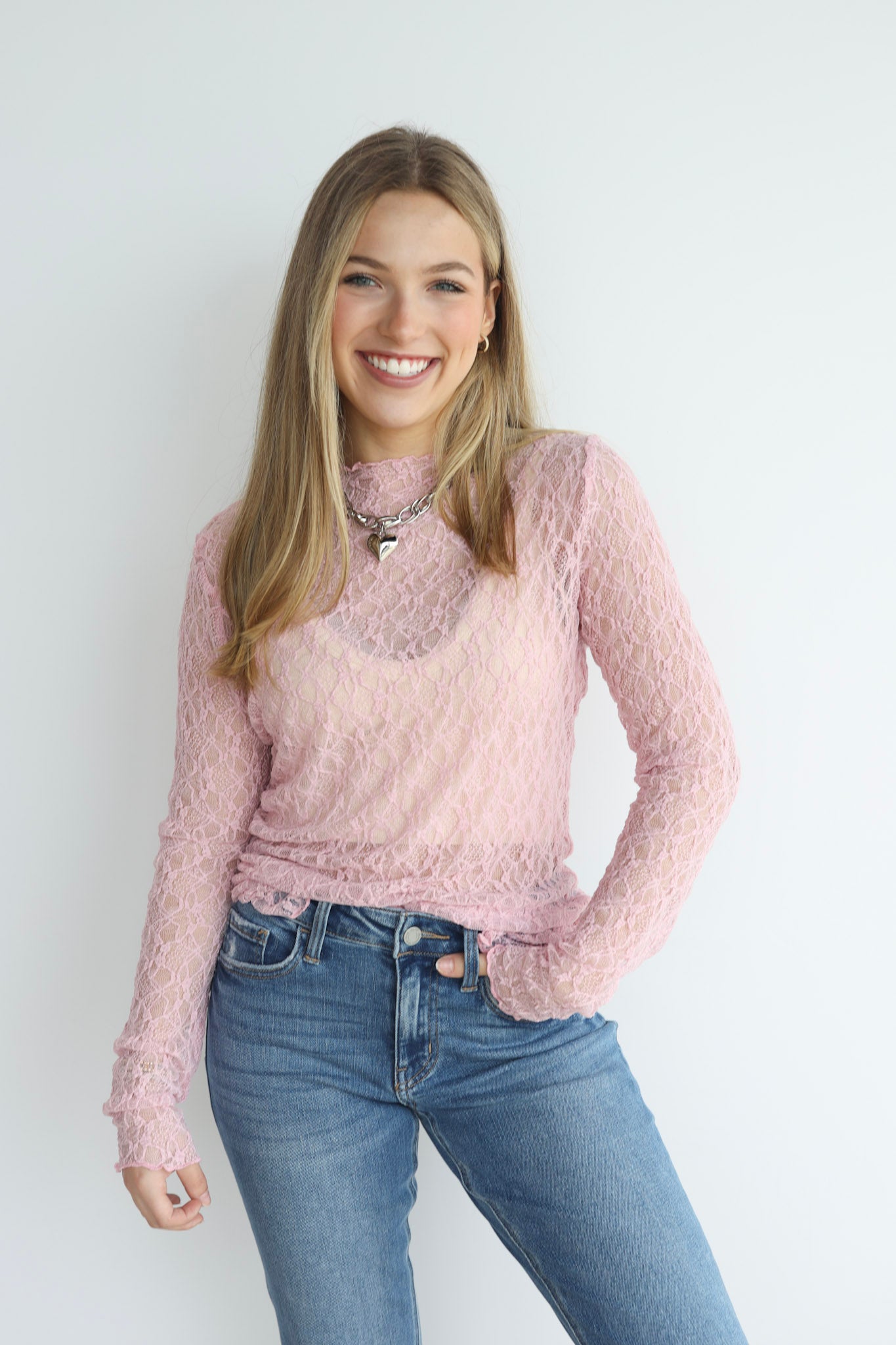 LACIE LACE MESH UNDERSHIRT
