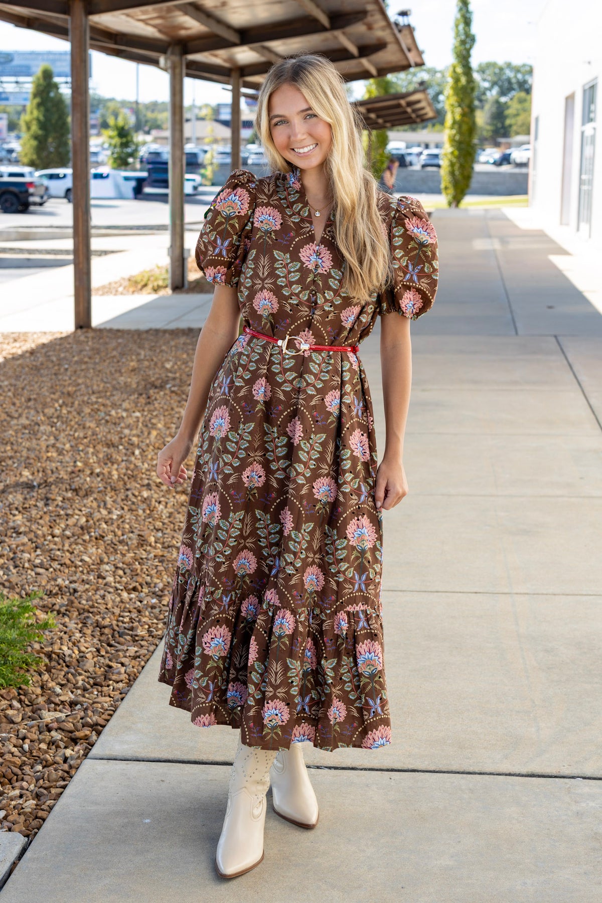 Ember Floral Eyelet Maxi