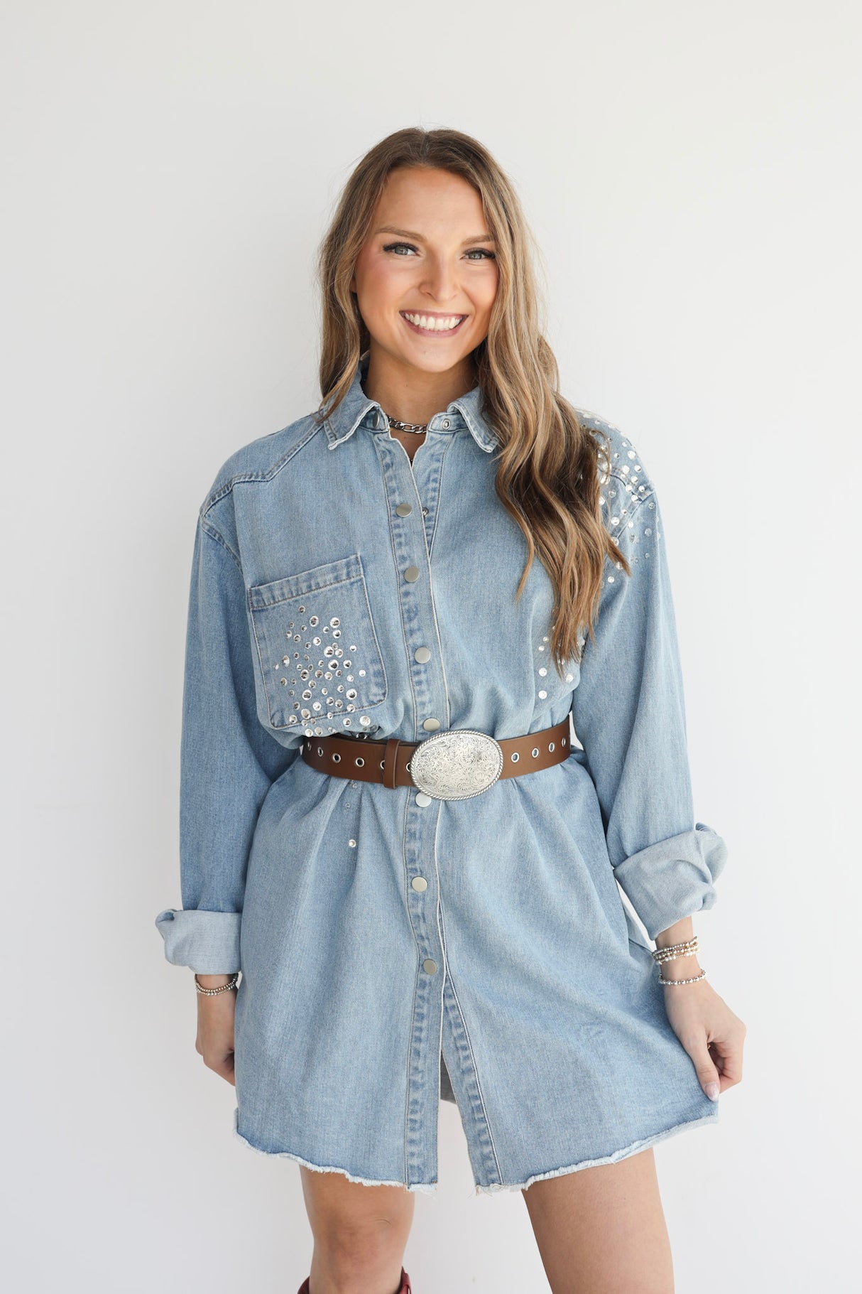 RHINESTONE DENIM JACKET