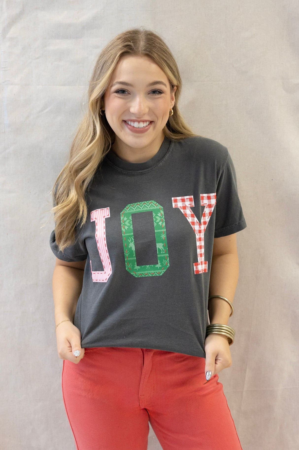 JOY QUILTED TEE