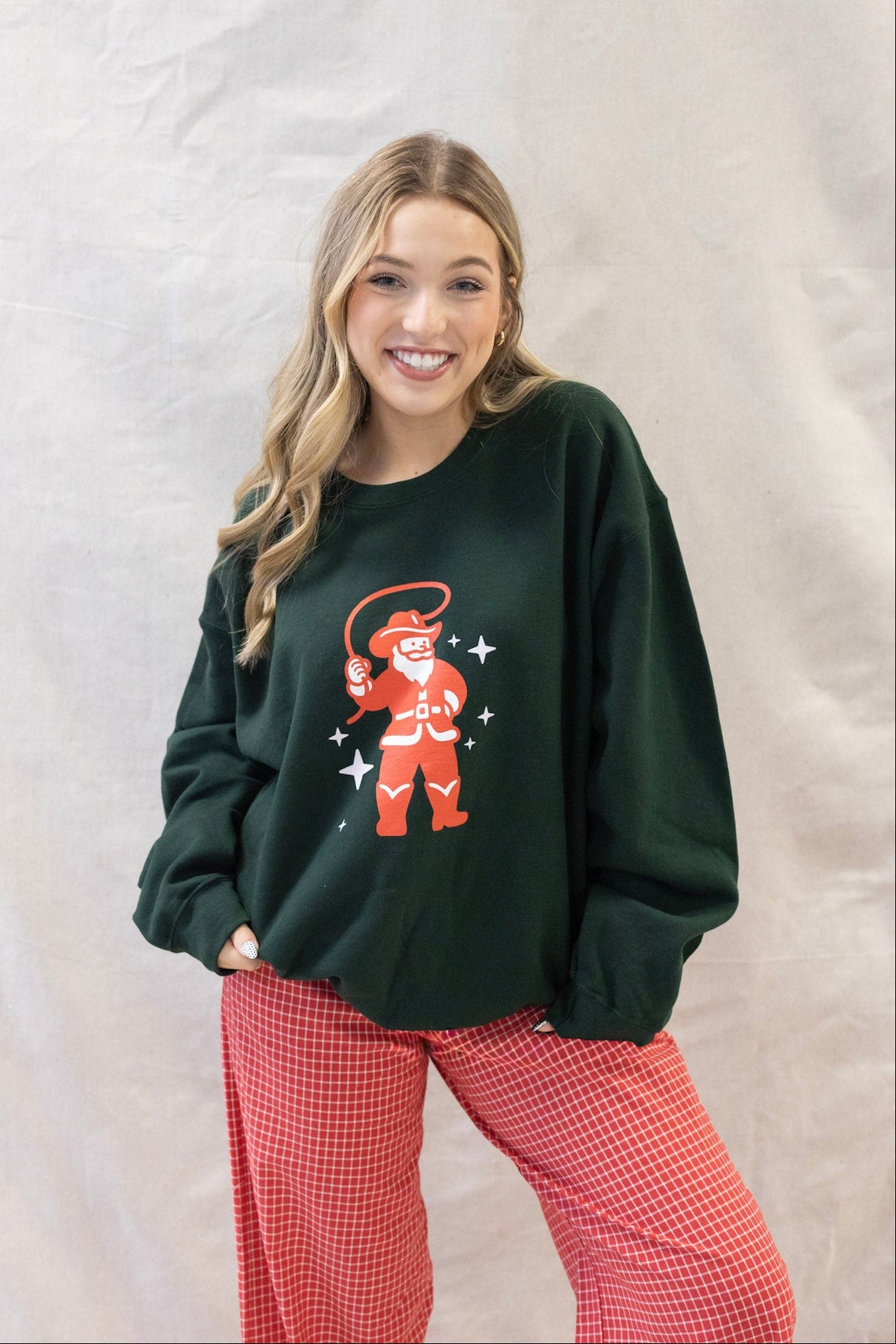 SANTA I WANT A COWBOY SWEATSHIRT