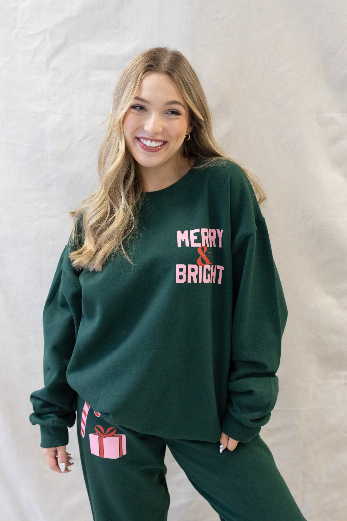 MERRY + BRIGHT SWEATSHIRT