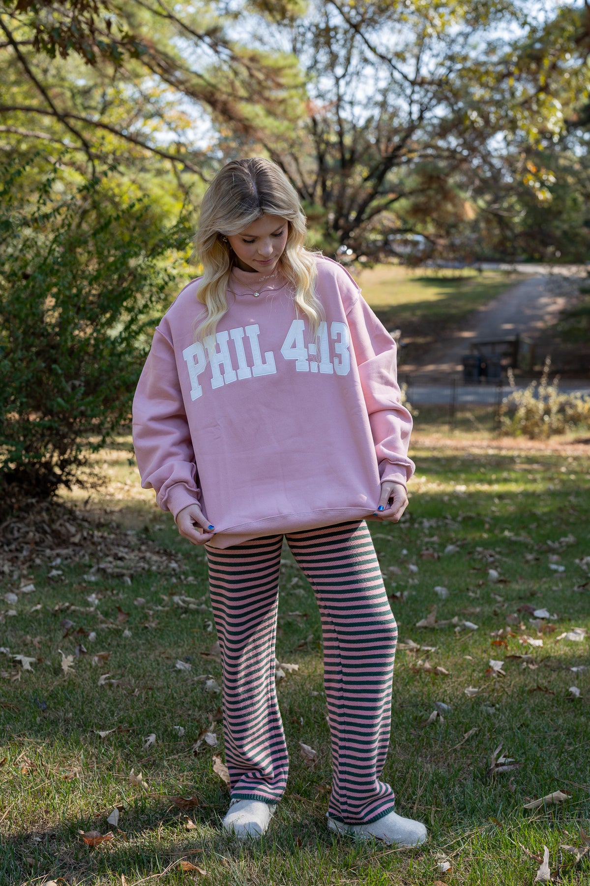 Phil 4:13 Embroidered Mockneck