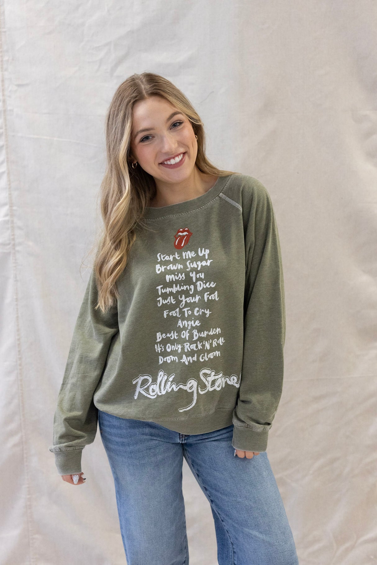 ROLLING STONES LYRIC SWEATSHIRT