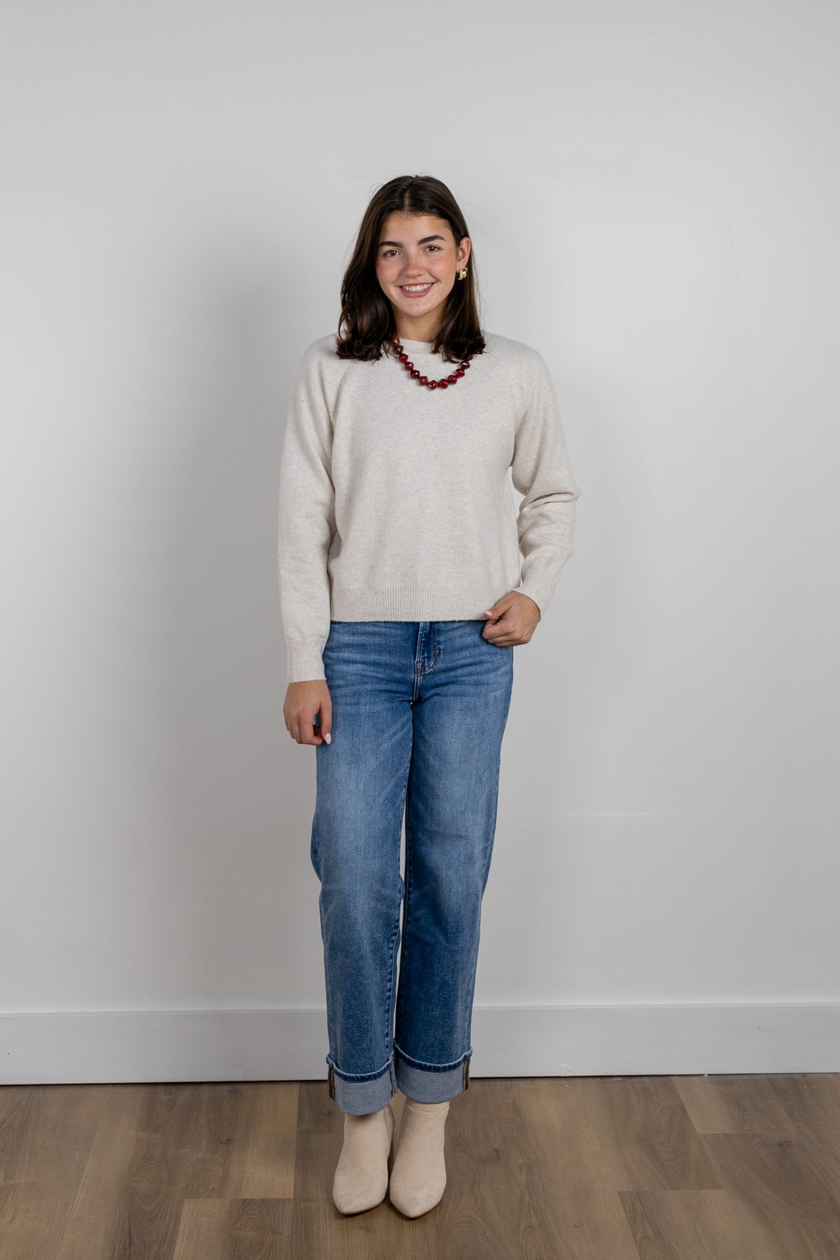 Raglan Crewneck Sweater