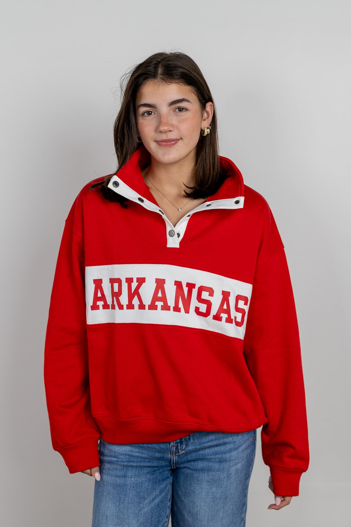 Arkansas Varsity Snap Pullover