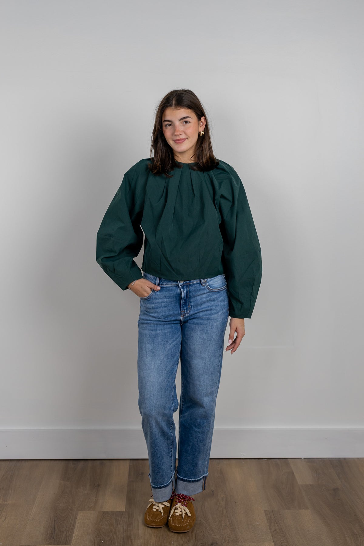 Balloon Poplin Shirt