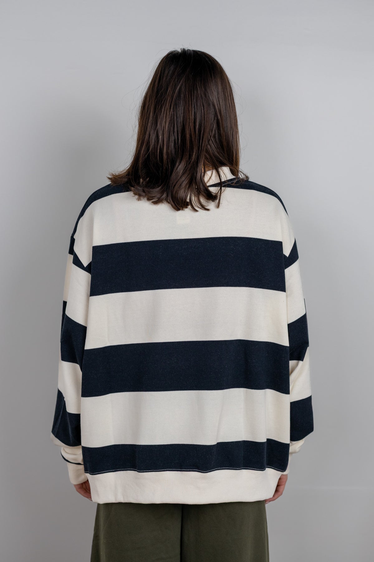 Mallard Duck Striped Mockneck