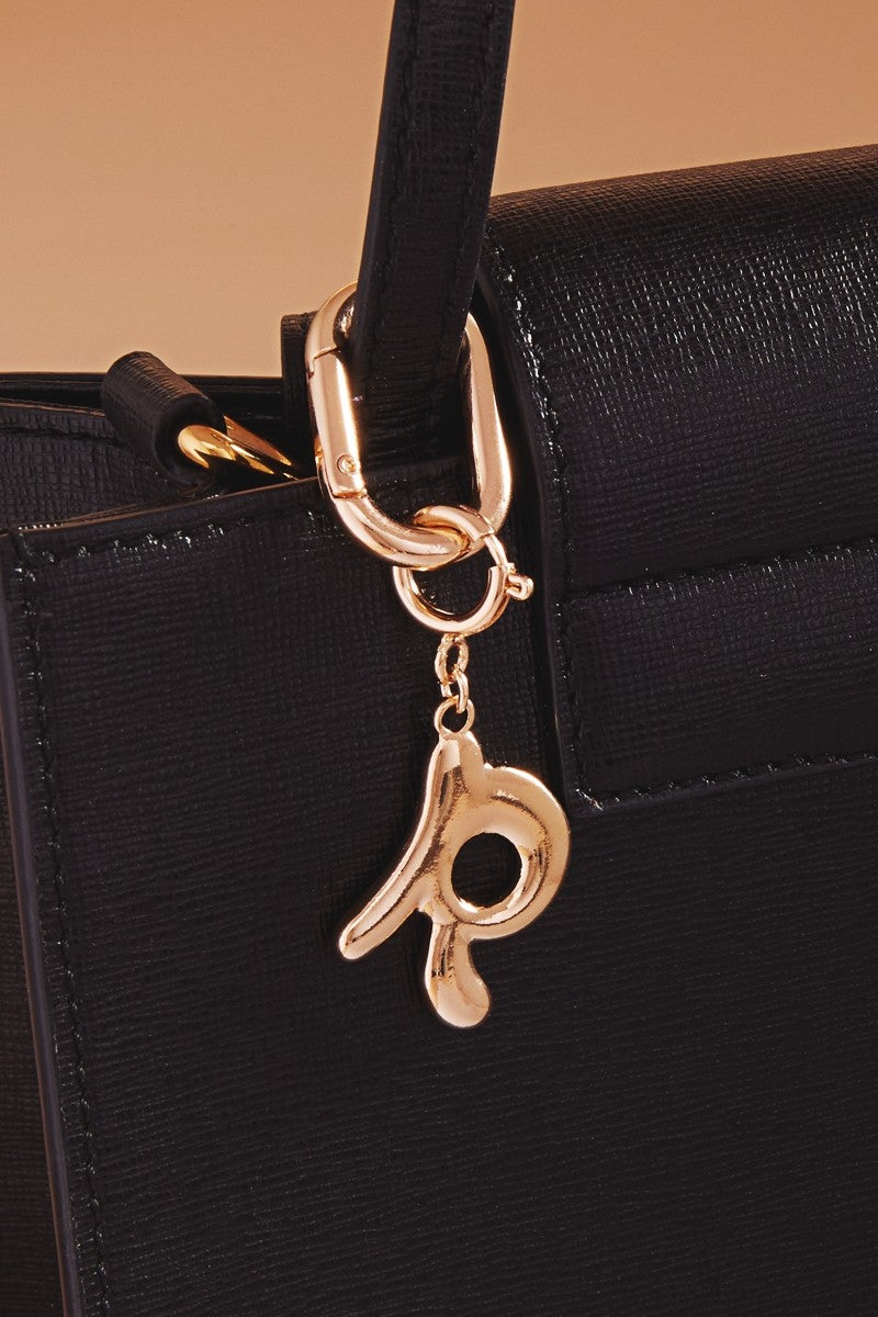 Initial Bag Charm Keychain