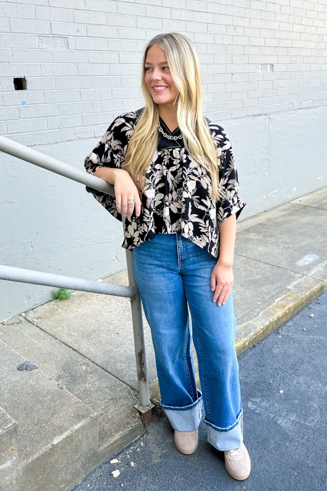 QUINN STITCH DETAIL TOP