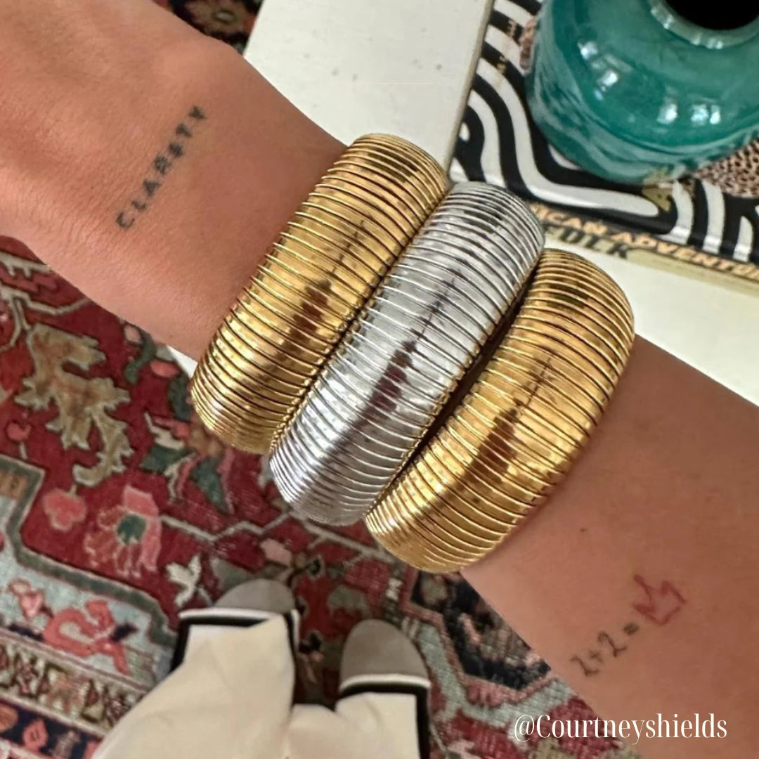 SILVER SHES BOLD BRACELET