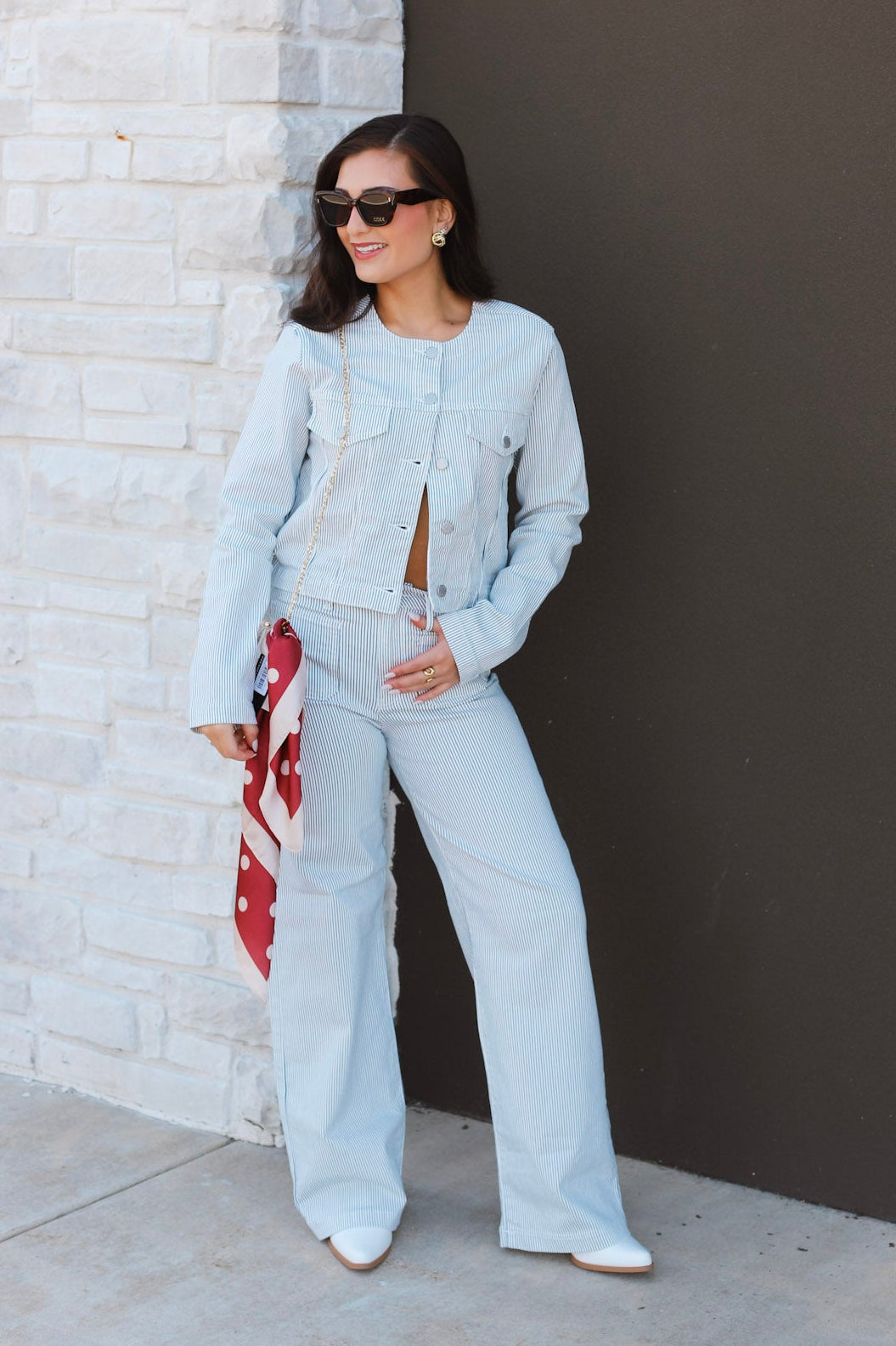 Stripe Barrel Jeans