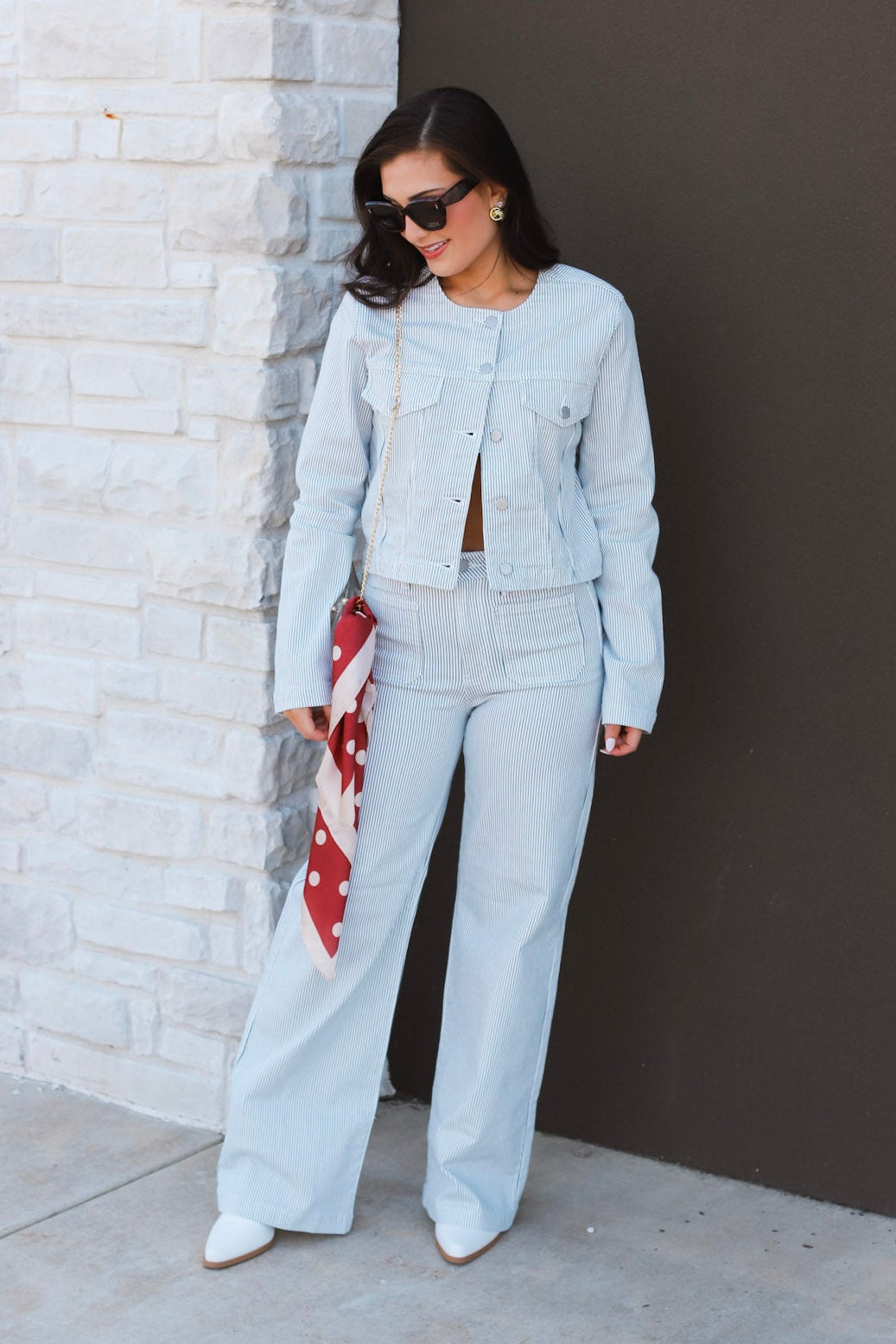 Stripe Barrel Jeans