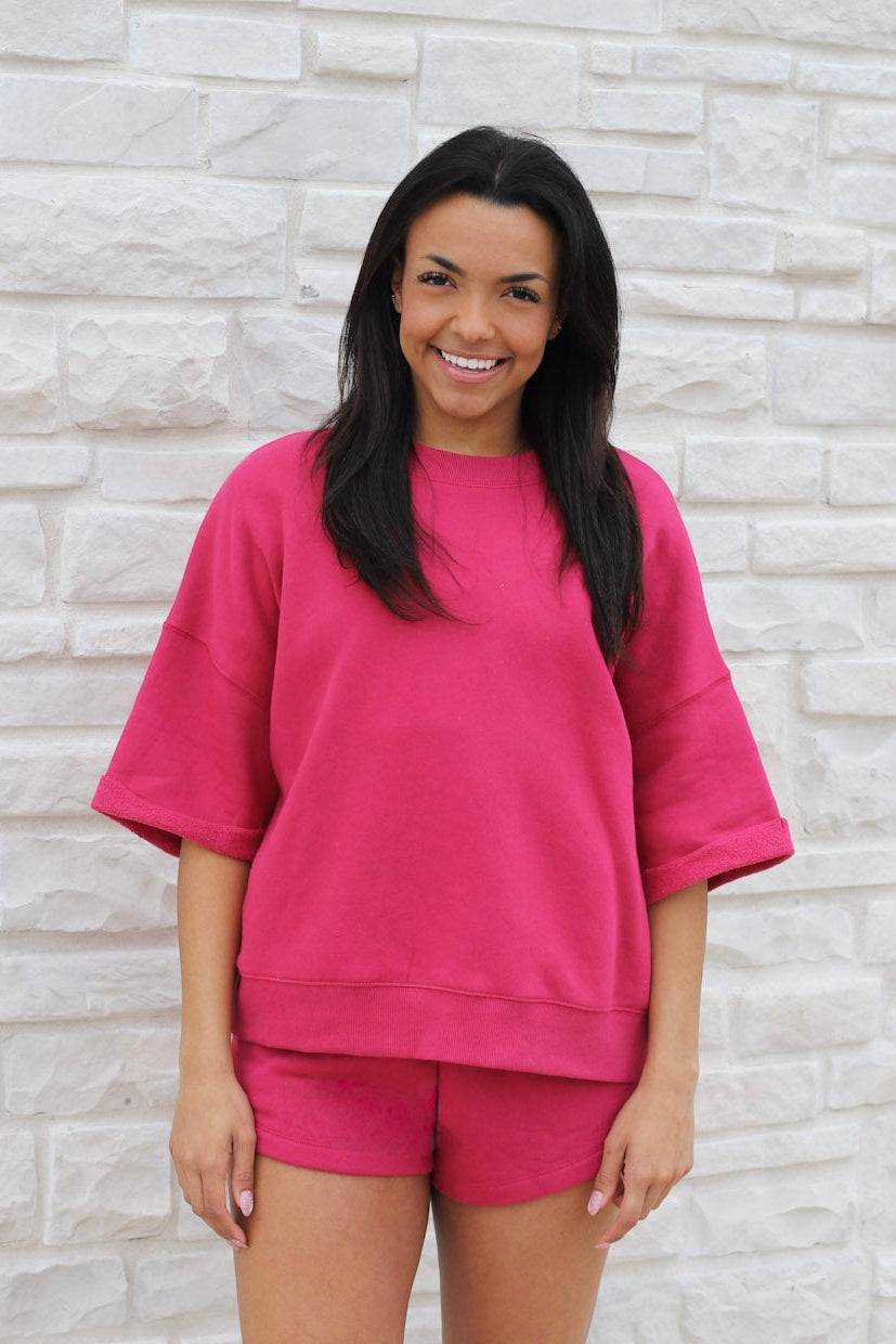 Malibu Lounge Drop Shoulder Top