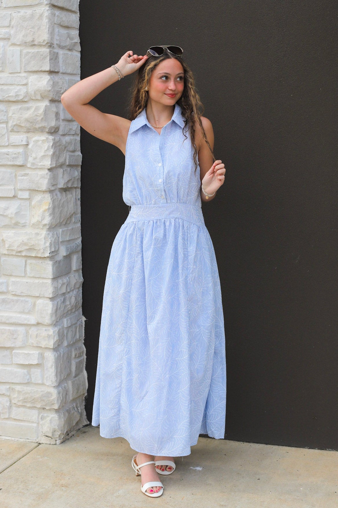 Collette Collared Maxi Dress
