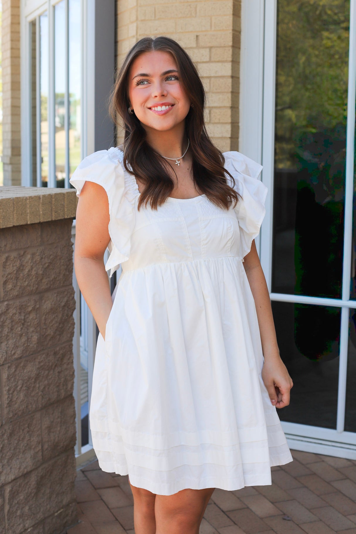 Elegant Ruffled Mini Dress