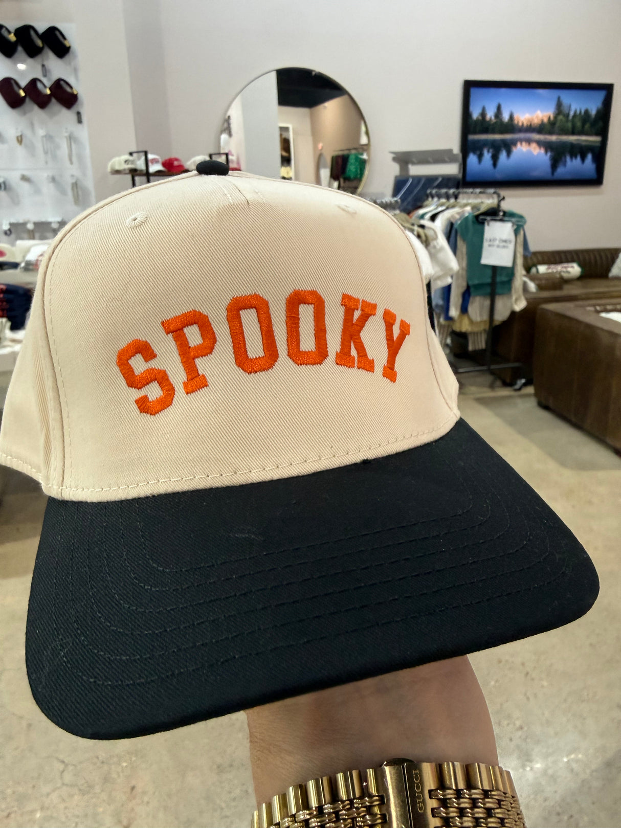SPOOKY TWO TONE TRUCKER HAT