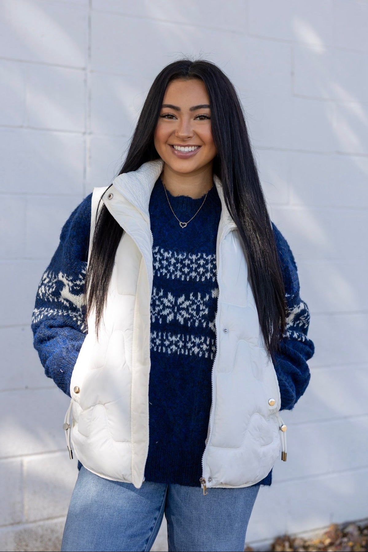 Mock Neck Puffer Vest