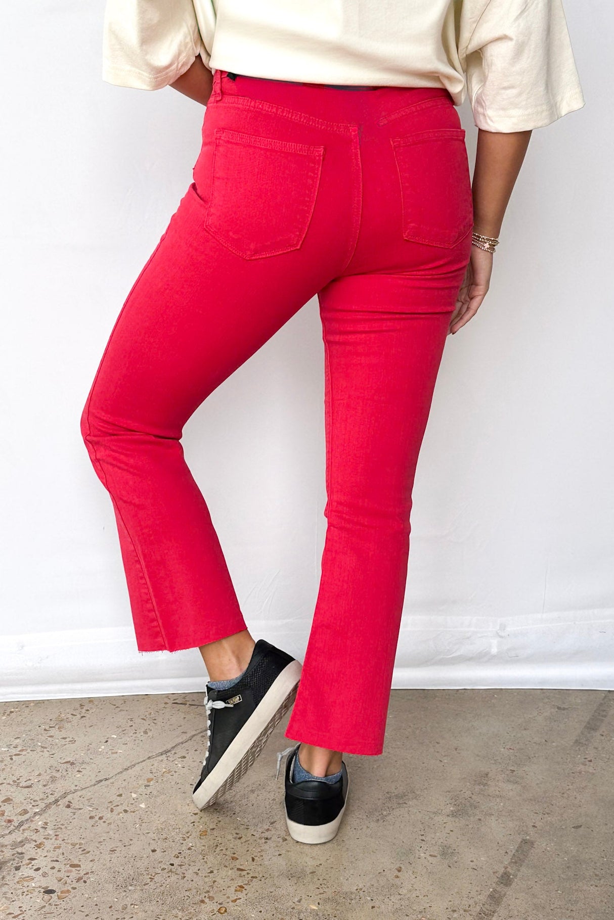 KIMMY HIGH RISE CROP FLARE JEAN