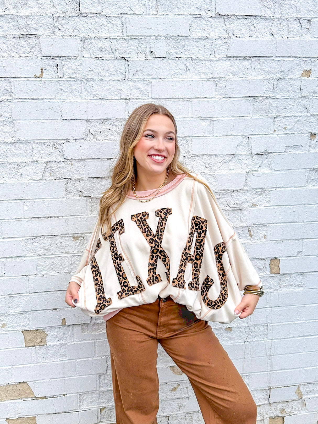 TEXAS WILD PATCHWORK STITCH TOP