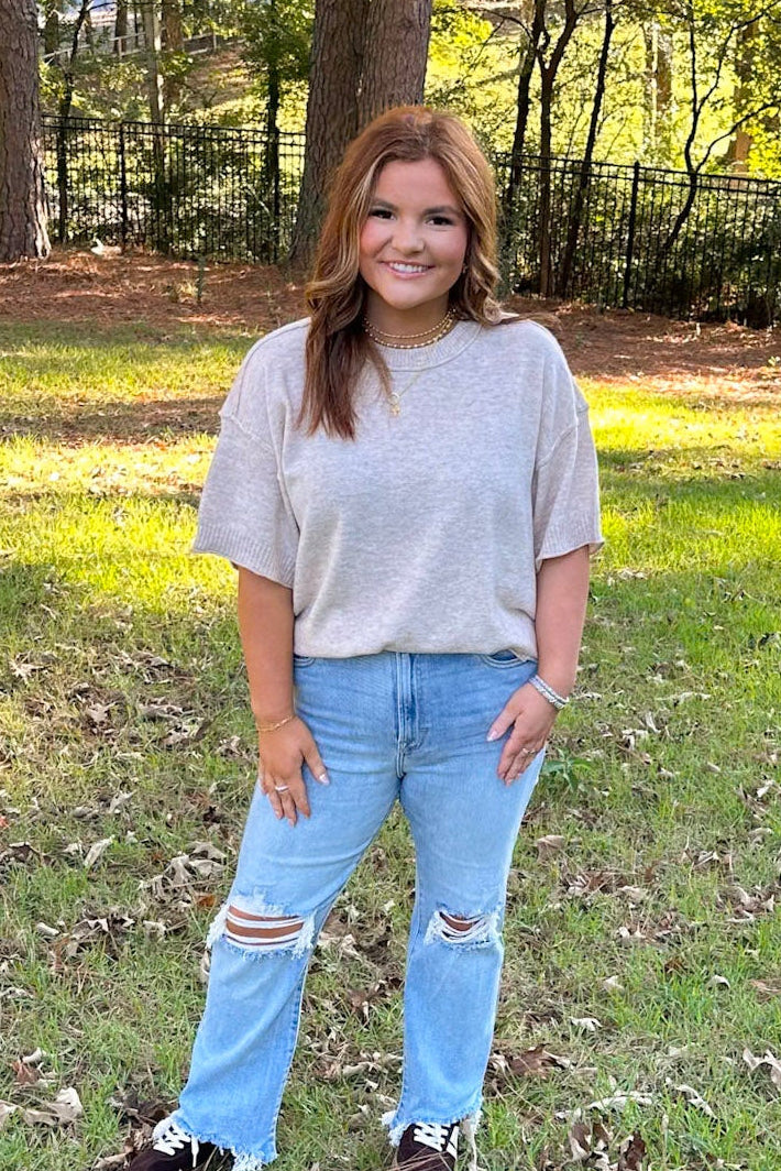 Raw Edge Sweater (Multiple Colors)