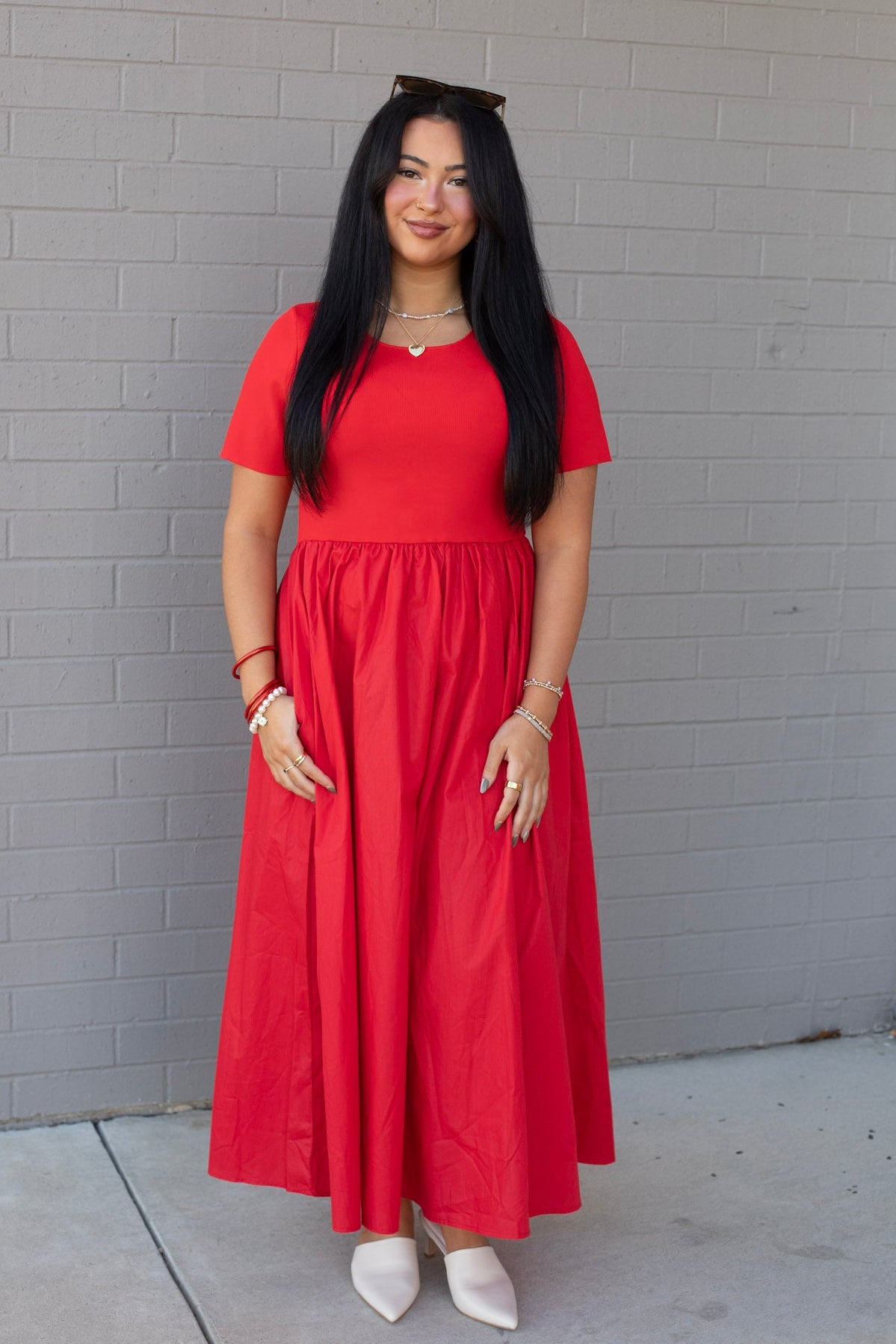 Marina Mixed Maxi Dress