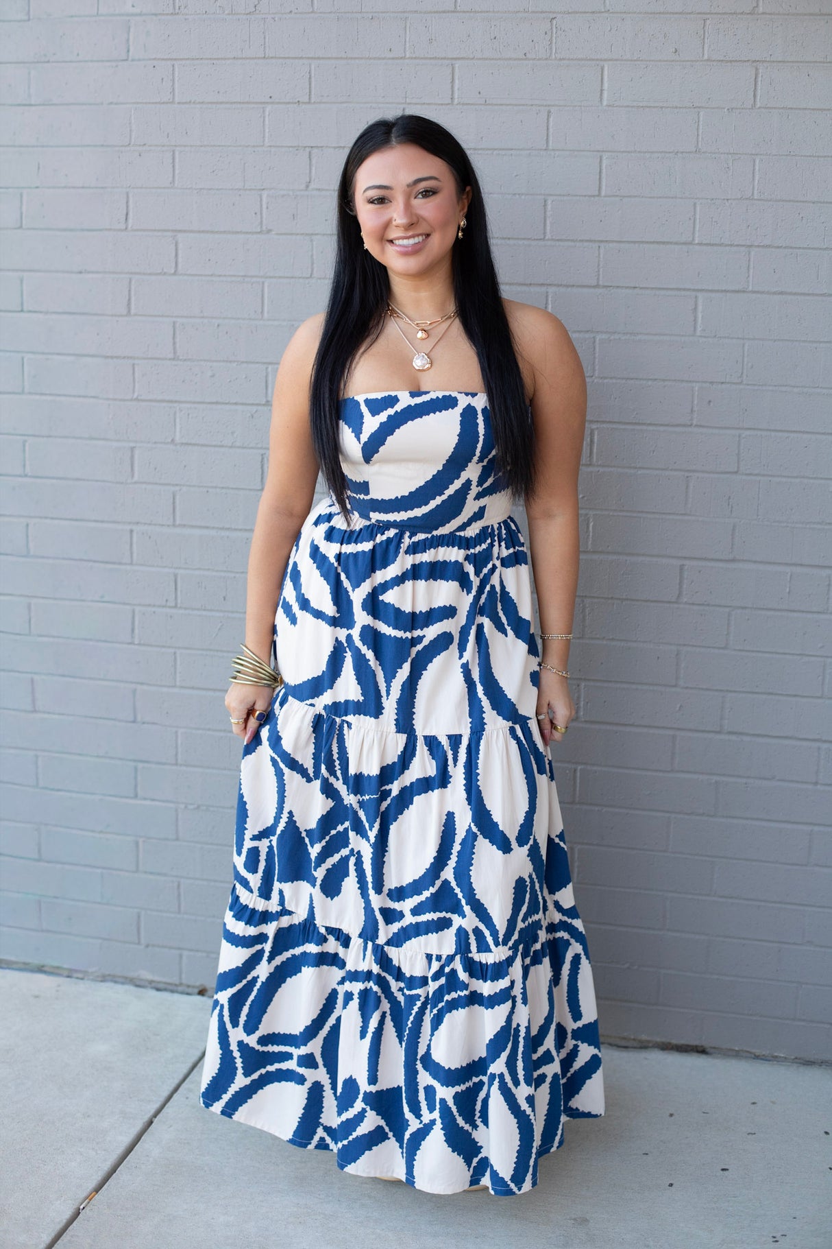 Tide Turning Tiered Maxi Dress