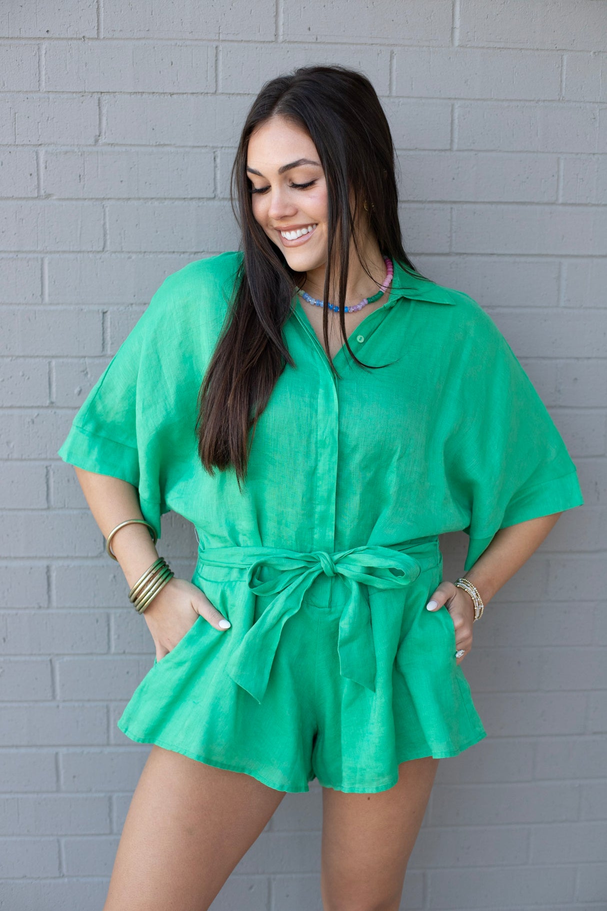 Dunes Tie Waist Romper