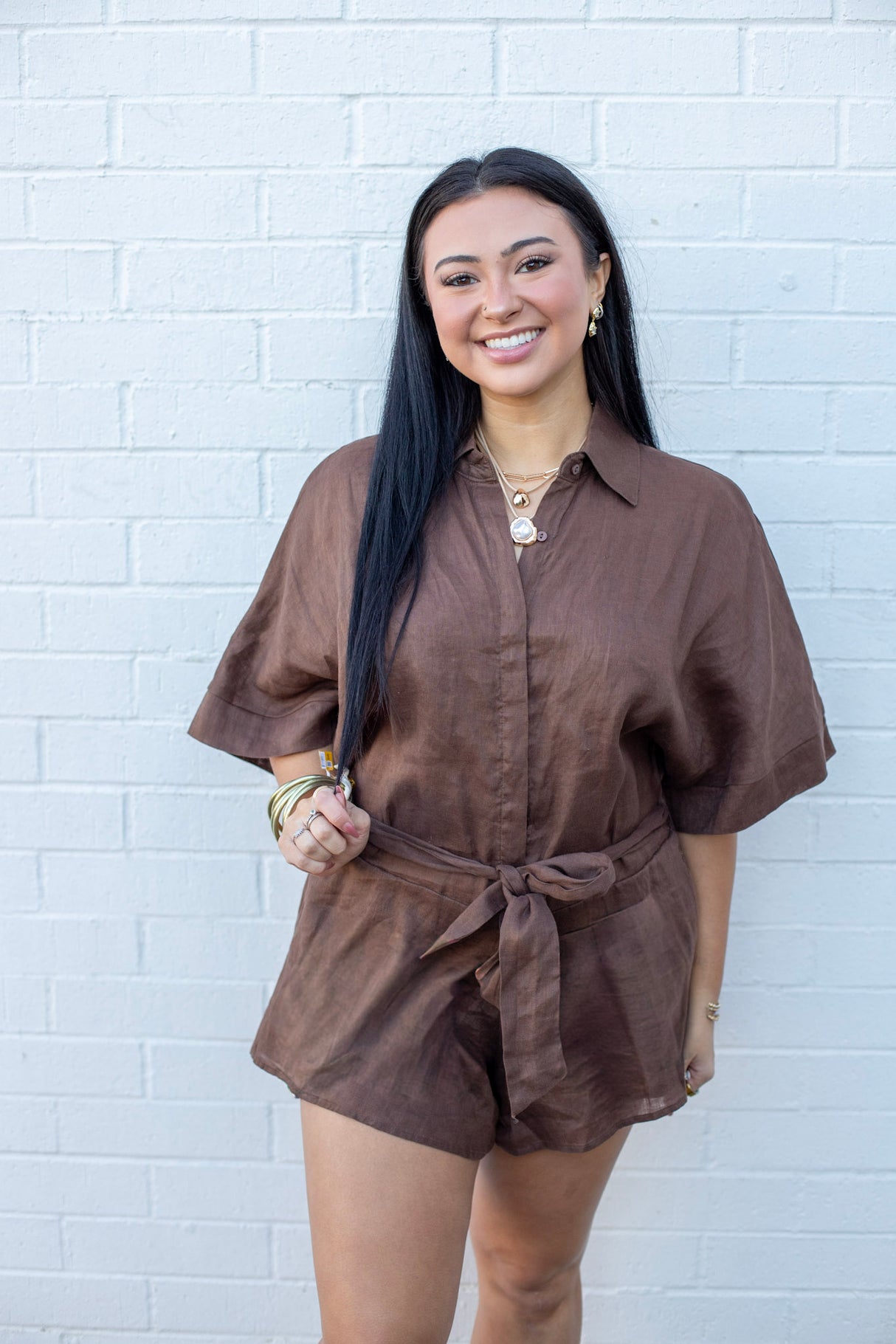 Dunes Tie Waist Romper