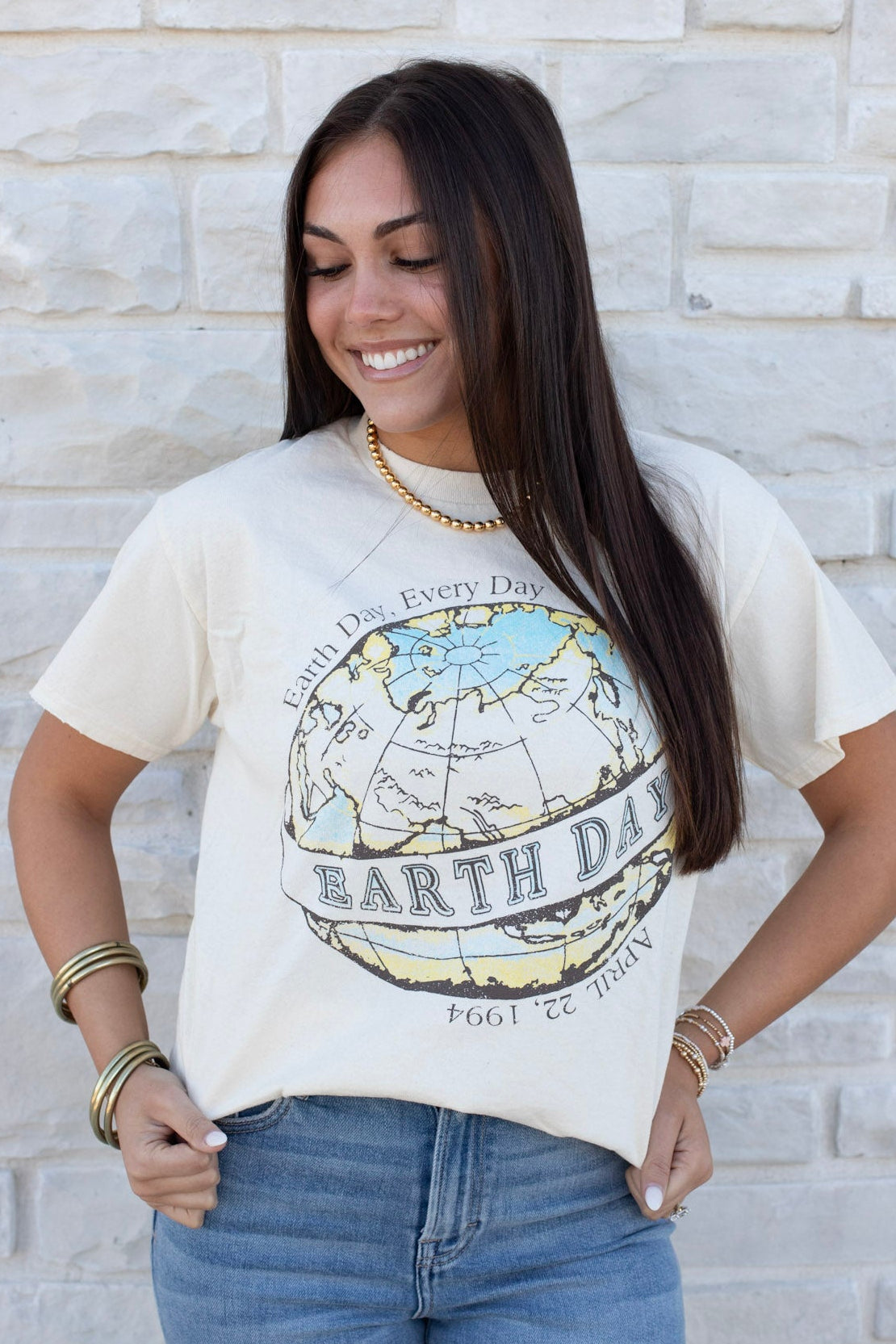 Earth Day Thrifted Tee