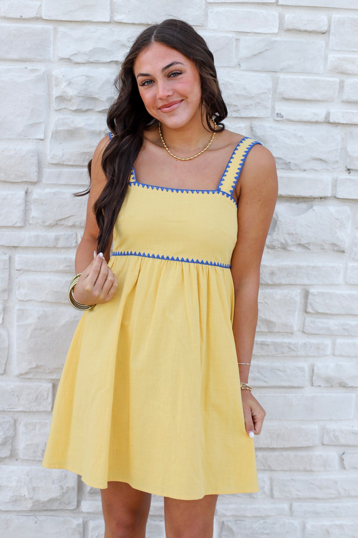 Whipstitch Summer Mini Dress