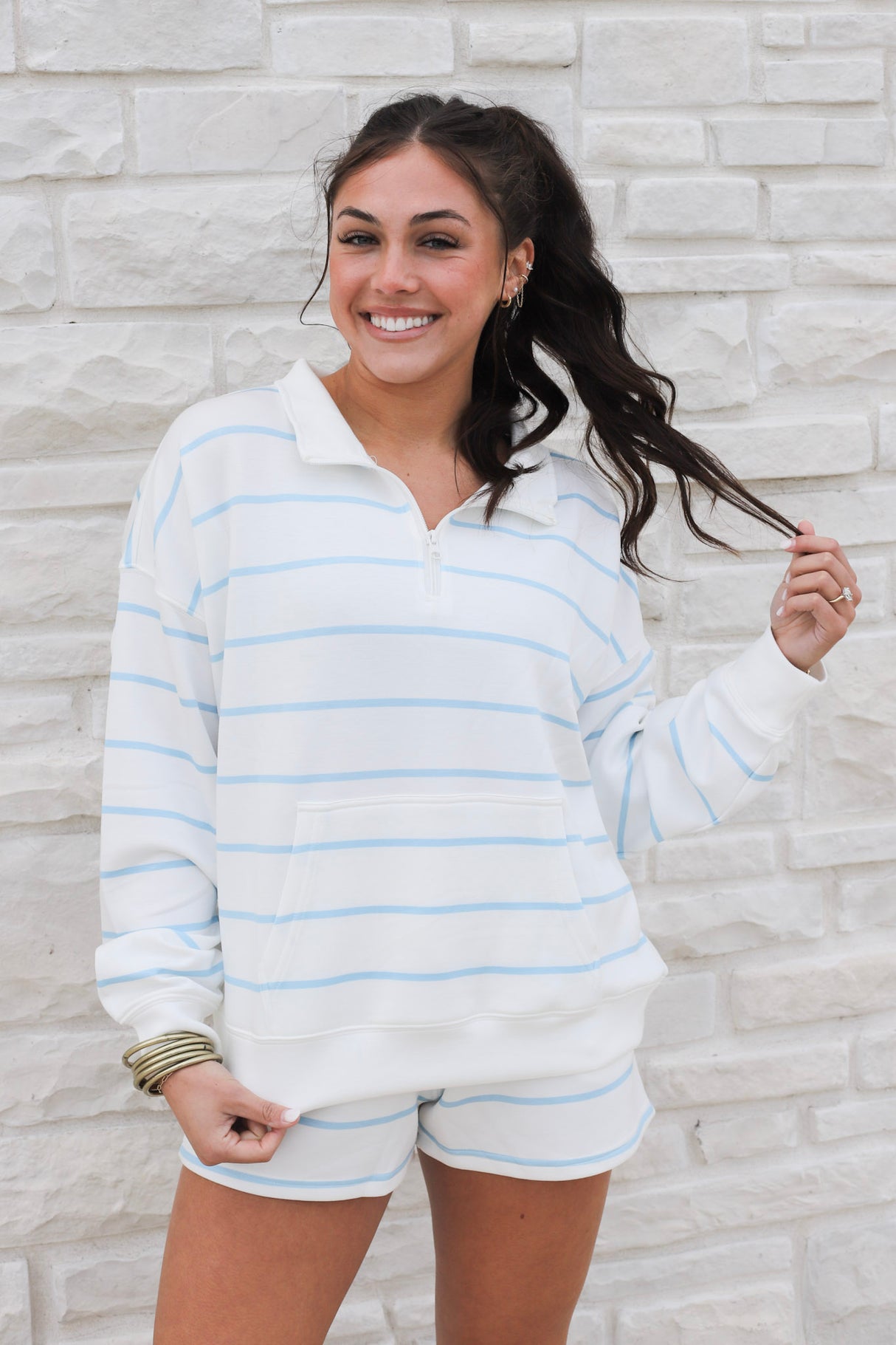 Tropical Stripe Cloud Short