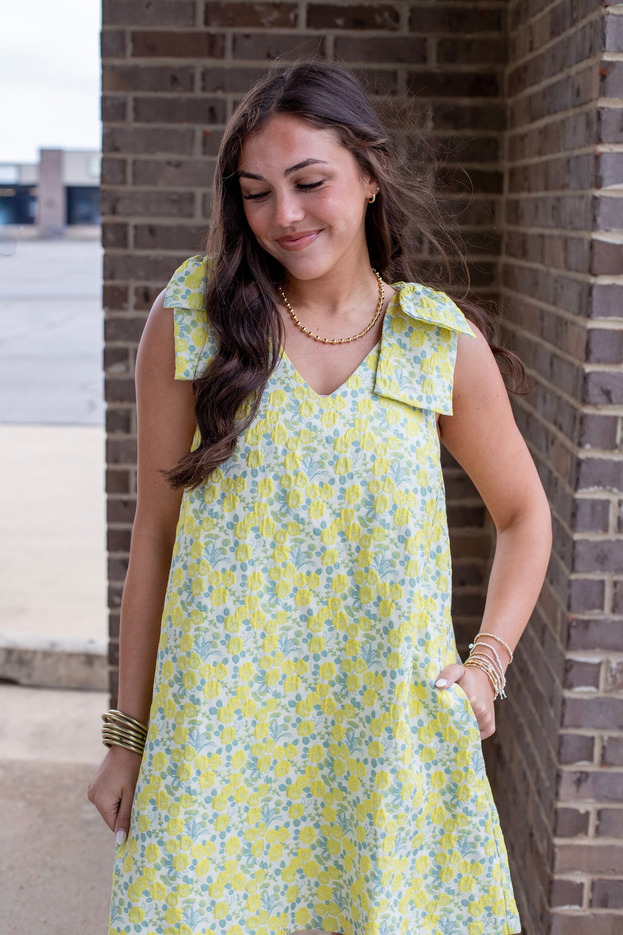 Floral Bow Dress (Multiple Colors)