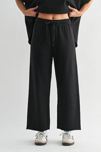 Malibu Wide-Leg Fleece Pants