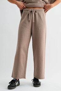 Malibu Wide-Leg Fleece Pants