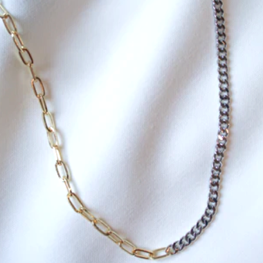 SAXON MIXED CHAIN NECKLACE