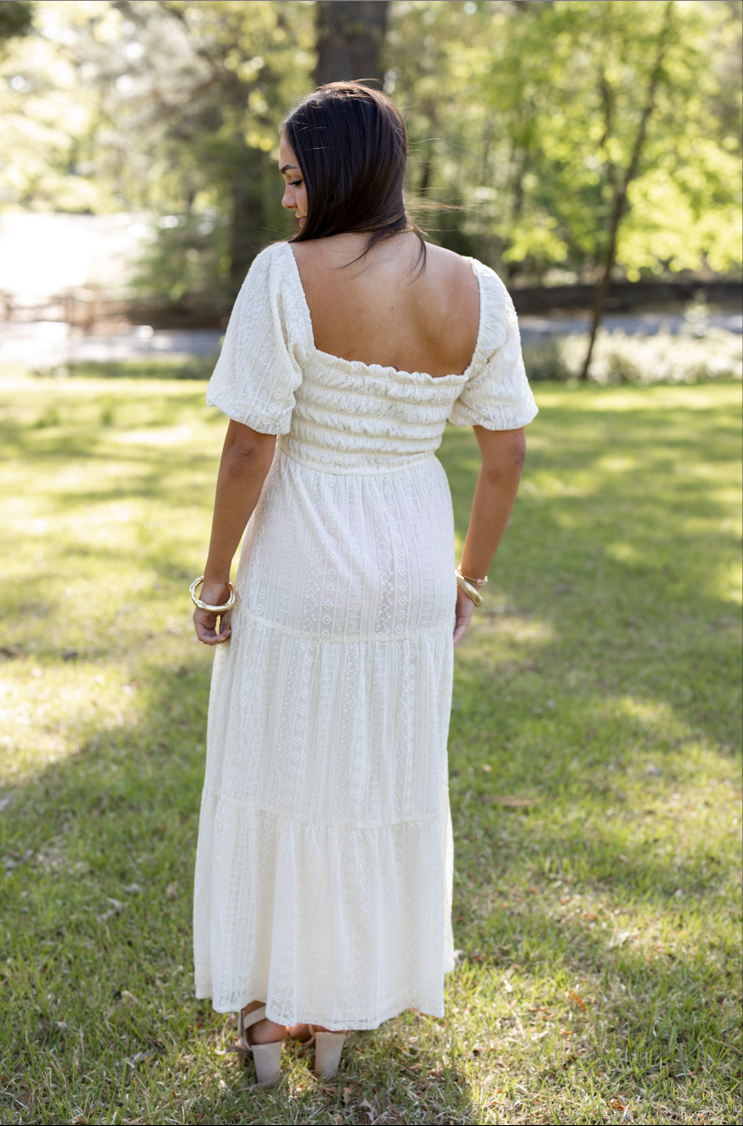 MACE PUFF MIDI DRESS