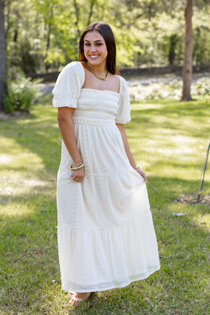 MACE PUFF MIDI DRESS