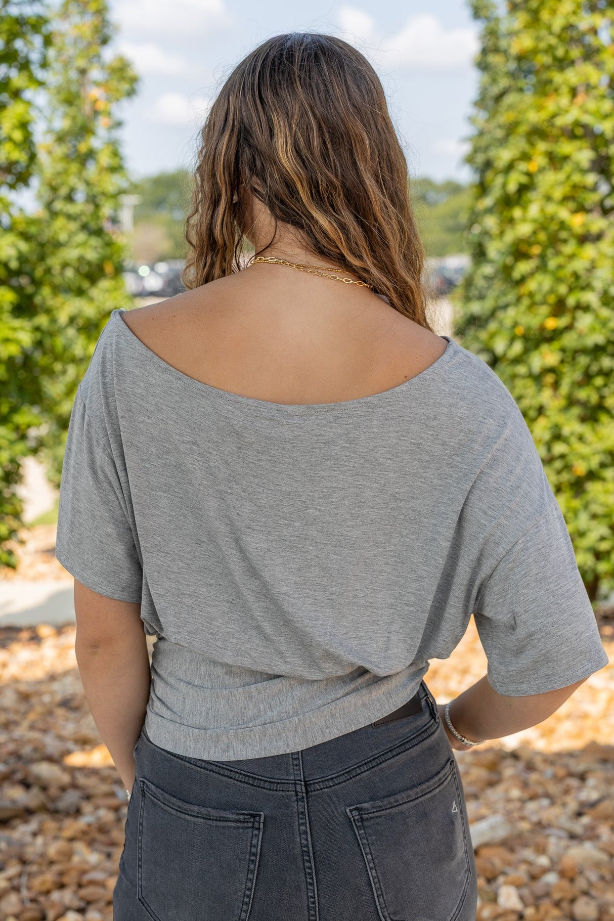 One-shoulder Ruched Waist Knit Top