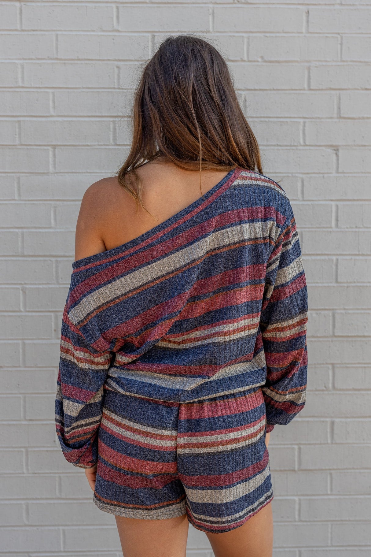 Sunset Escape Knit Lounge Short Set