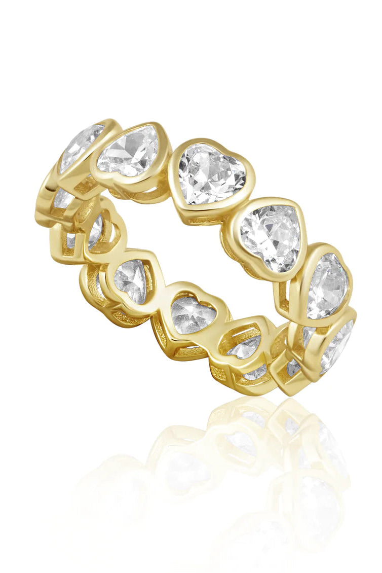 BEZEL HEART RING