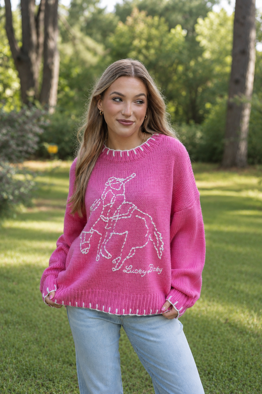 Lucky Baby Rodeo Stitch Sweater